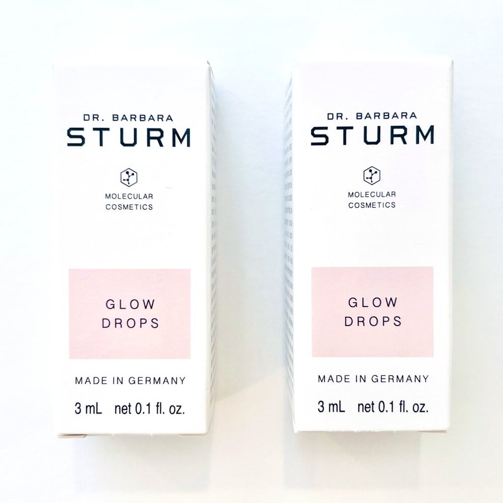 DR. BARBARA STURM Glow Drops Mini 3 ML x 2 Bottles NWT